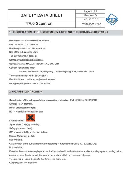China Shenzhen Maxwin Industrial Co., Ltd. Certificações